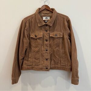 Womens Corduroy Trucker Jacket Medium Brown Gilmore Girls Academia Earthy Fall